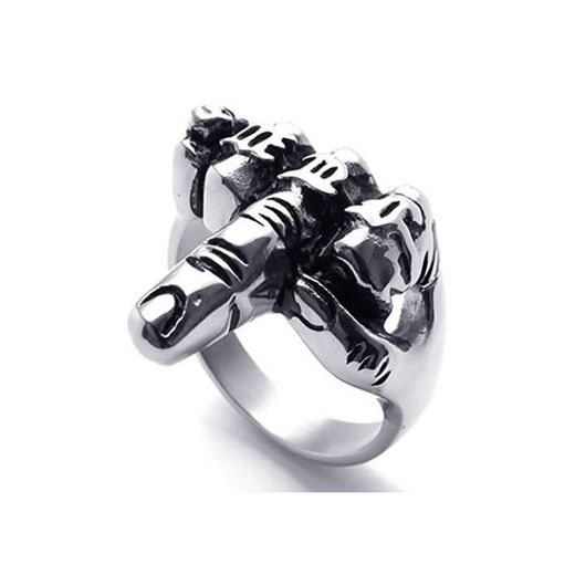 TOPSALE Anillo de joyeria de Hombre Motorista, de Acero Inoxidable, de Dedo