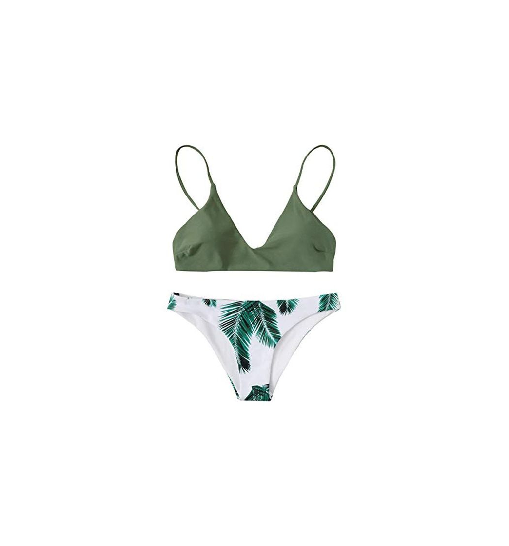 Product DIDK Mujer Conjunto De Bikini Estampado