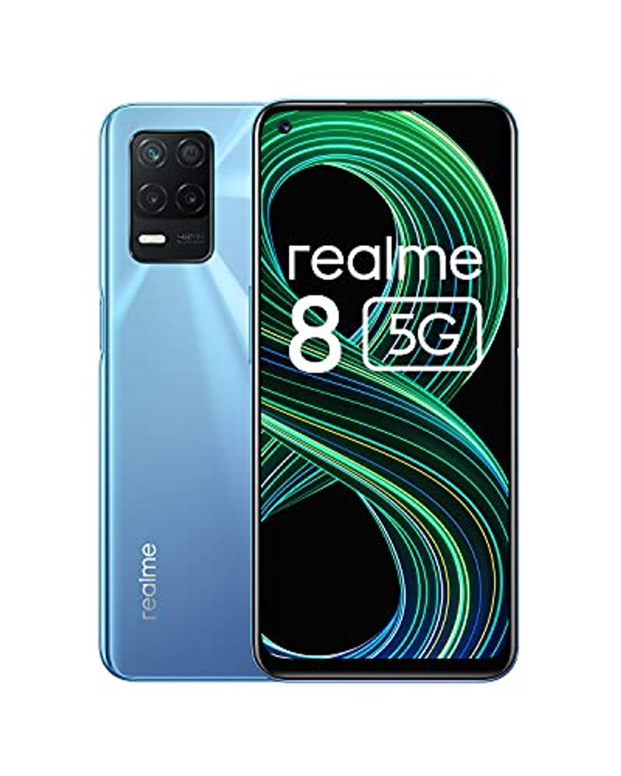 Electrónica realme 8 5G Smartphone Libre, Procesador Dimensity 700 5G, Pantalla Ultra Smooth