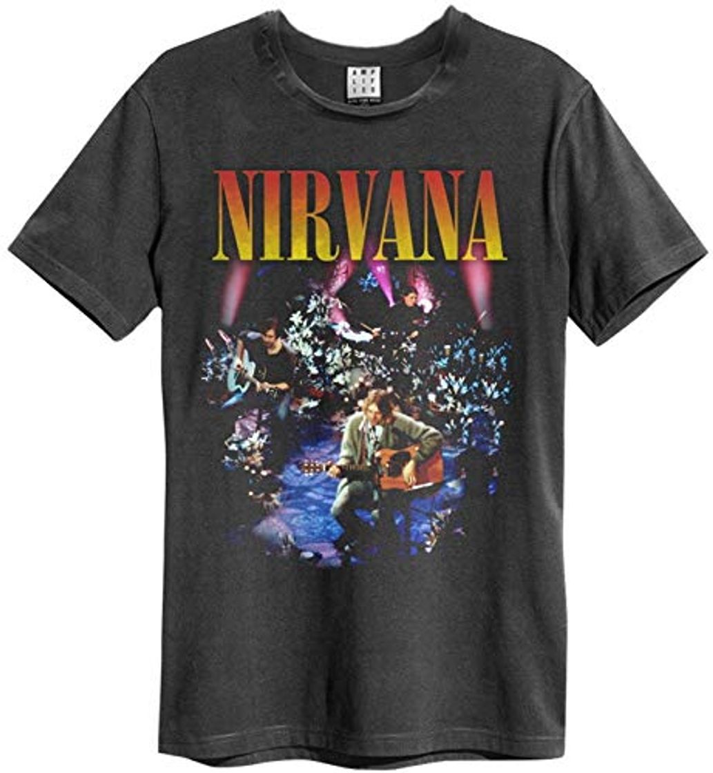 Moda Amplified - Camiseta unisex para hombre de Nirvana - MTV Unplugged