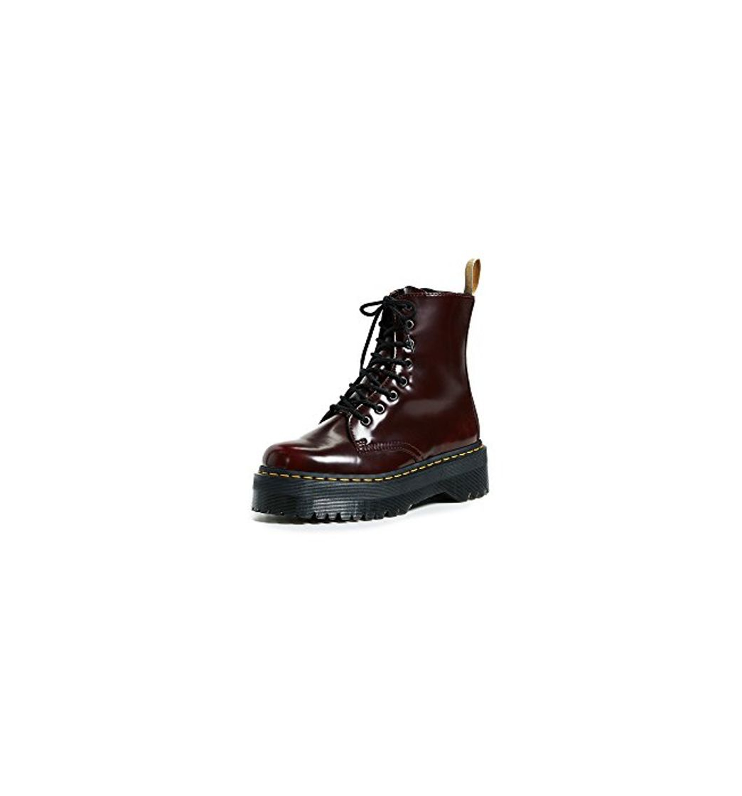 Fashion Dr. Martens 2976 botina vegano rojo cereza Cambridge Cepillo rojo burdeos 21802600