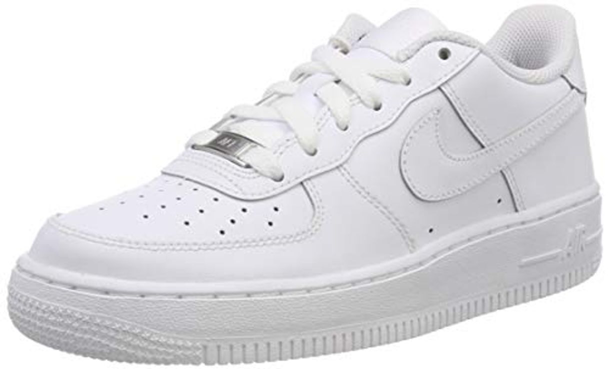 Fashion Nike Air Force 1, Zapatillas de Baloncesto Unisex Niños, Blanco (White / White-White)