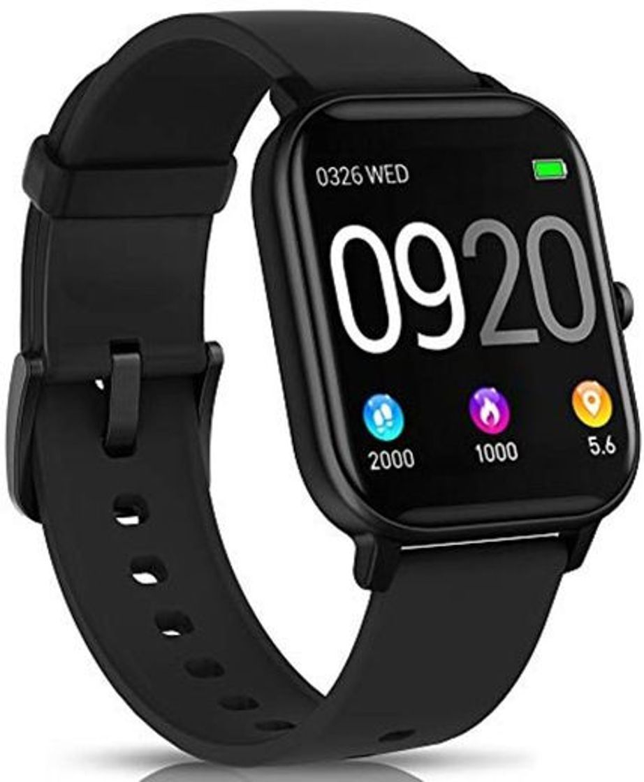 Electronic NAIXUES Smartwatch, Reloj Inteligente Impermeable IP67 Reloj Deportivo 1.4" Pantalla Táctil Completa