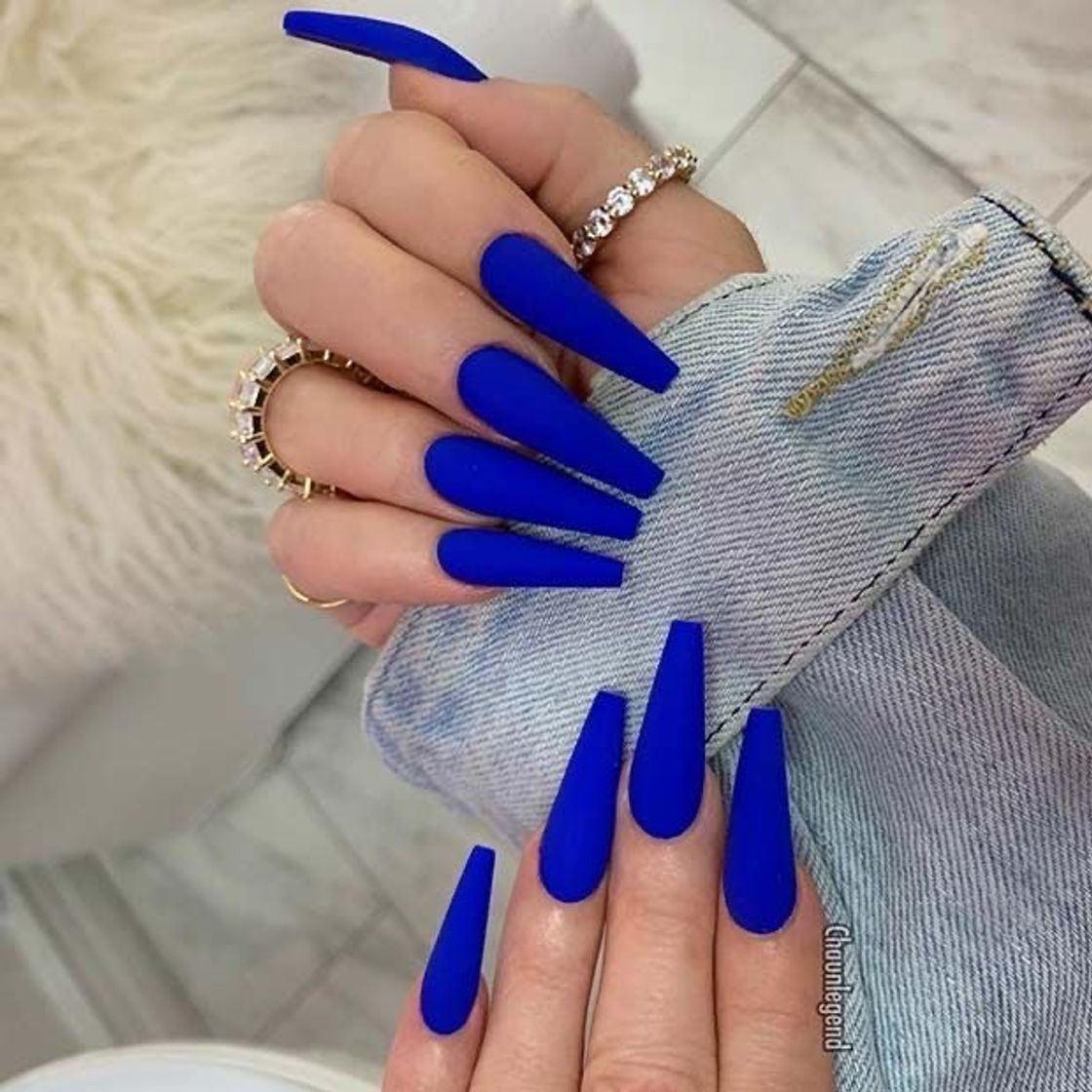 Fashion Unhas azul