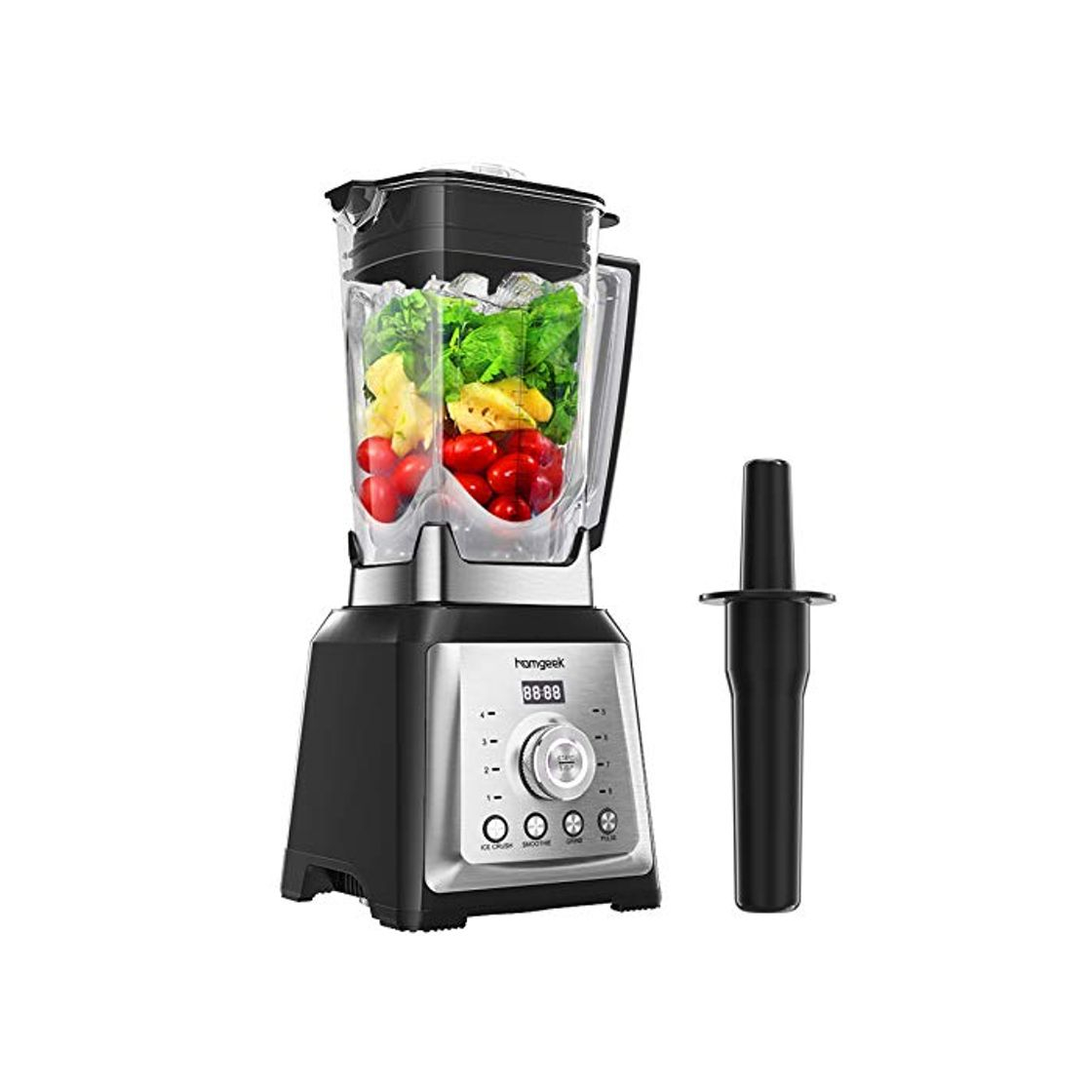 Product homgeek Batidora de Vaso, Licuadora Profesional 2000W, Batidora Smoothie Incluye 4 Programas