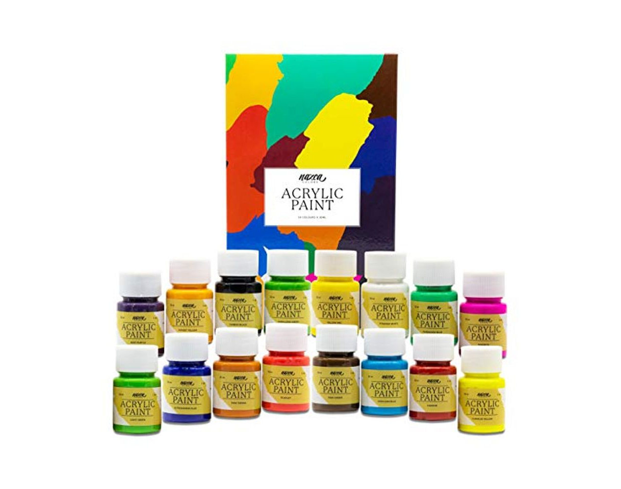 Producto Set Pintura Acrílica Nazca para Trabajo Artístico y Manualidades - 16 Colores