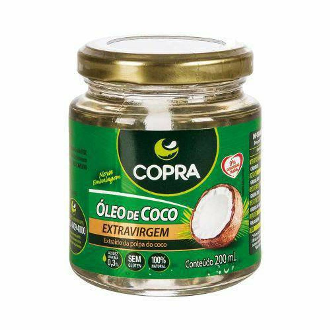 Moda Óleo De Coco Extra Virgem 200ml Copra - Óleo de Coco ...