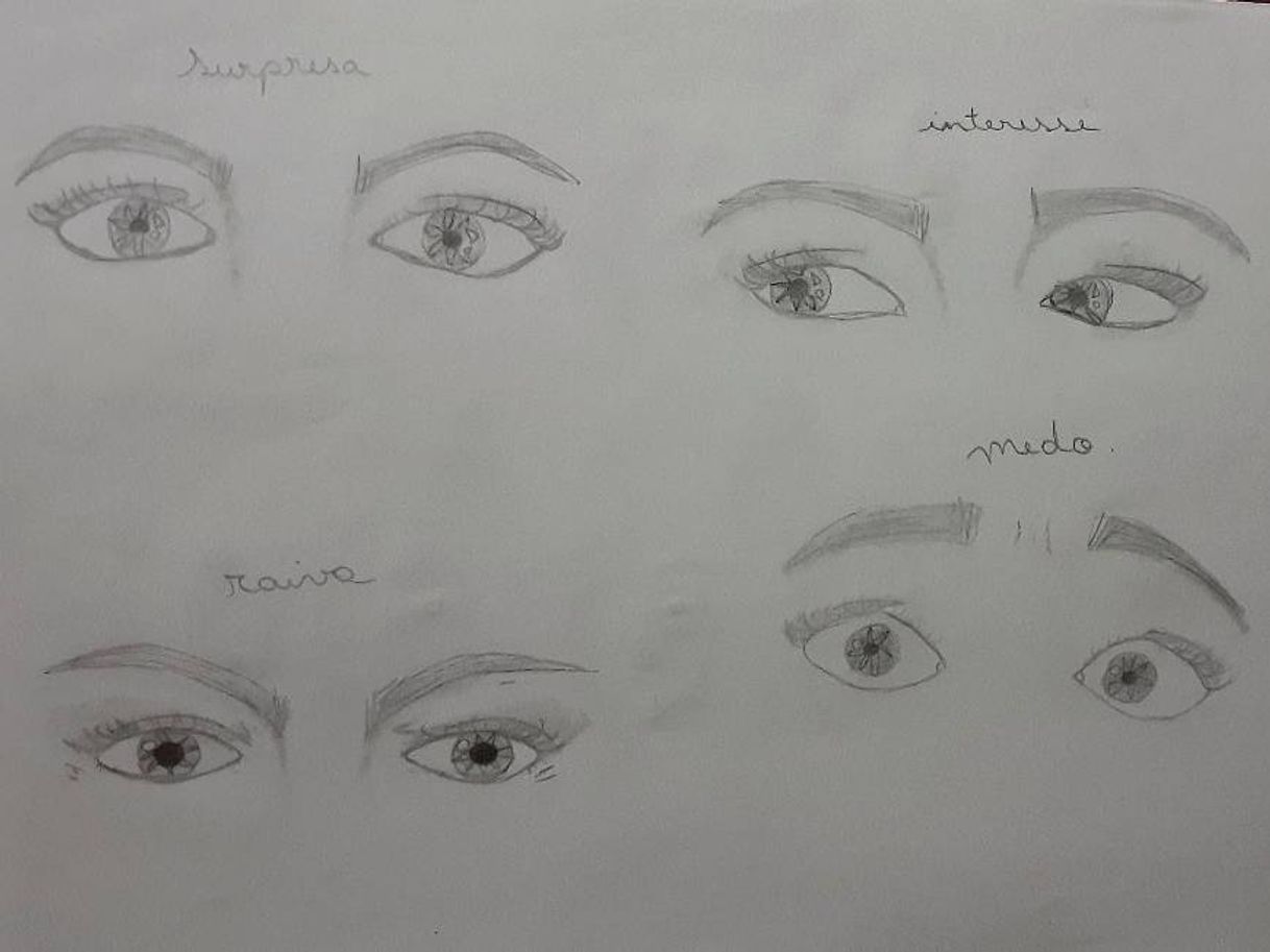 Fashion Desenho de expressões dos olhos