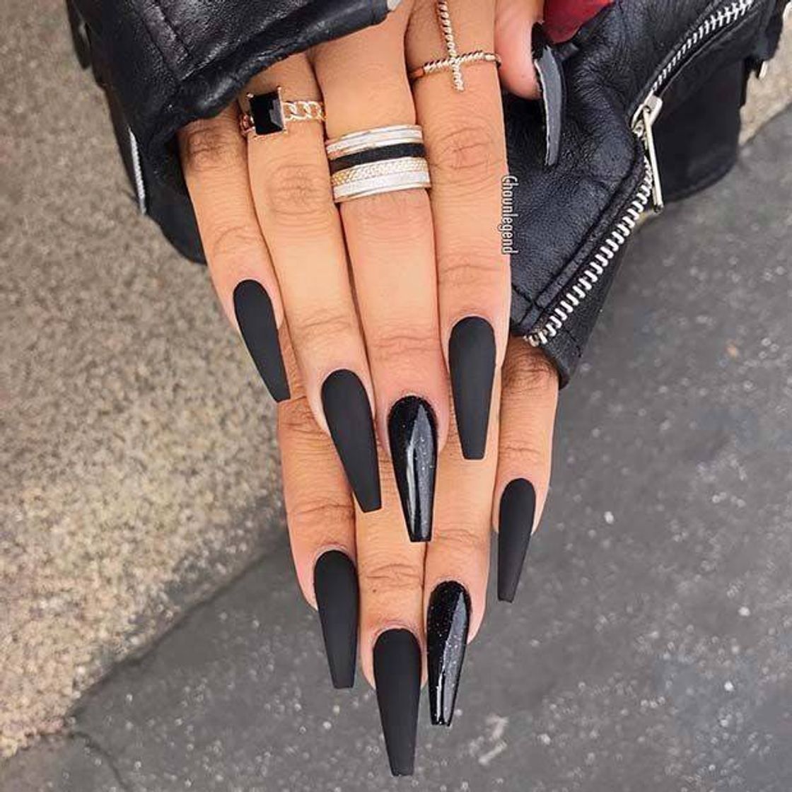 Fashion Black nails 