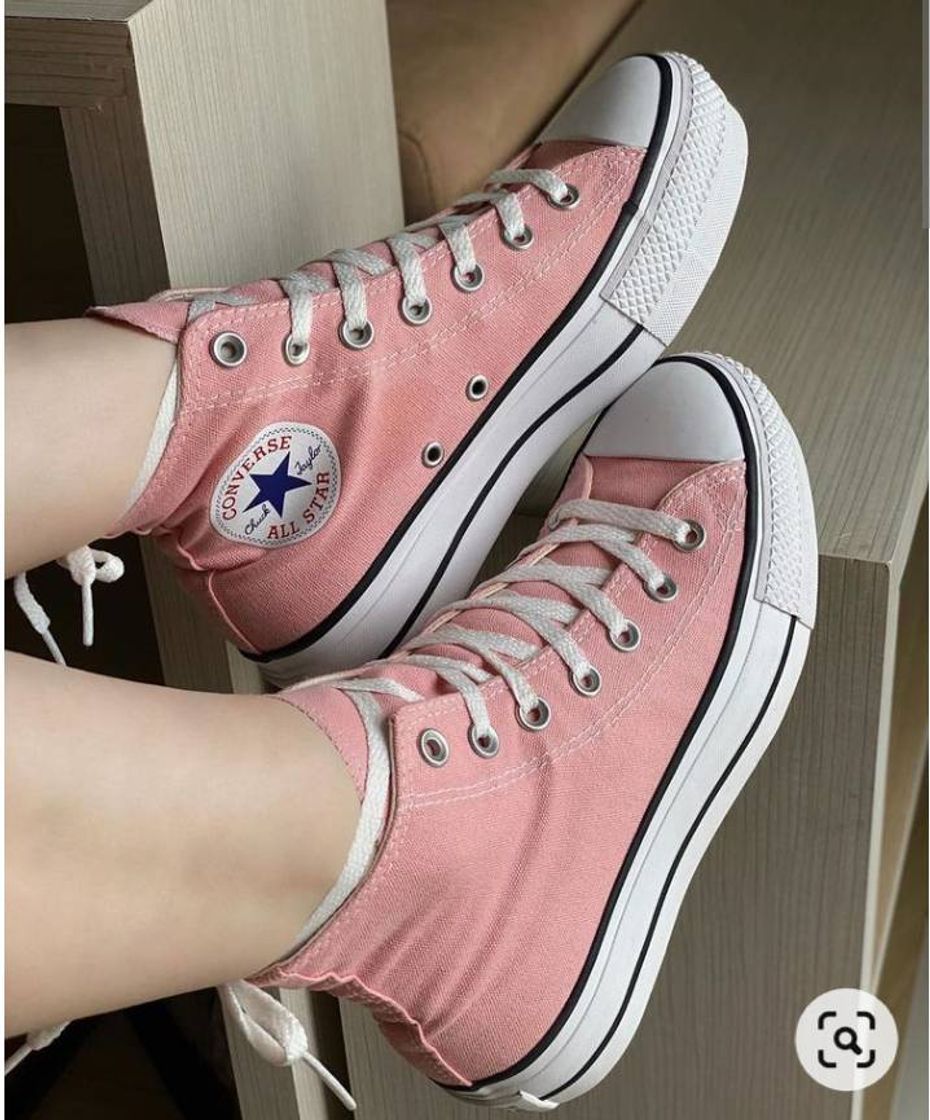 Moda All Star cano alto rosa