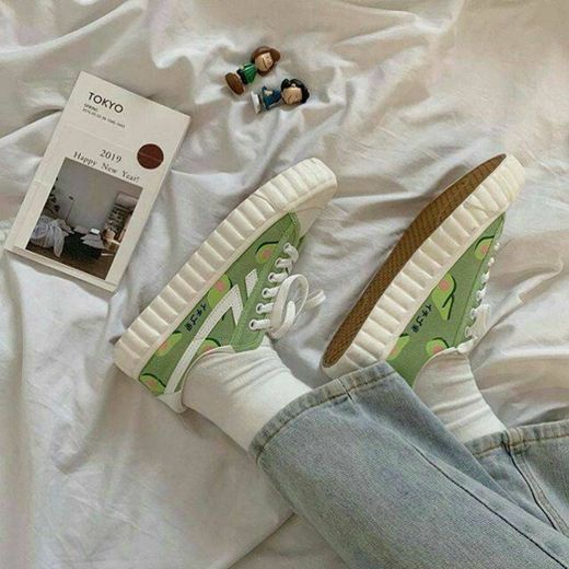 Green sneakers 