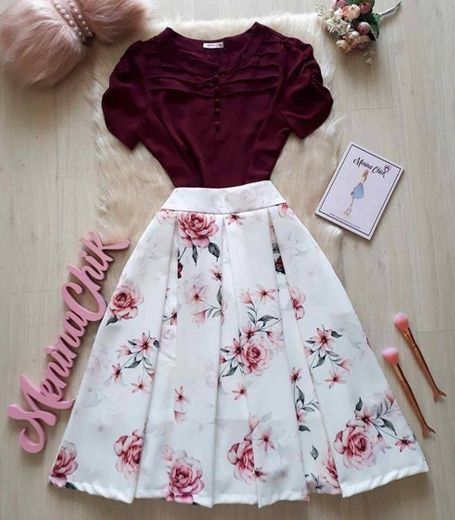 Conjunto saia mid