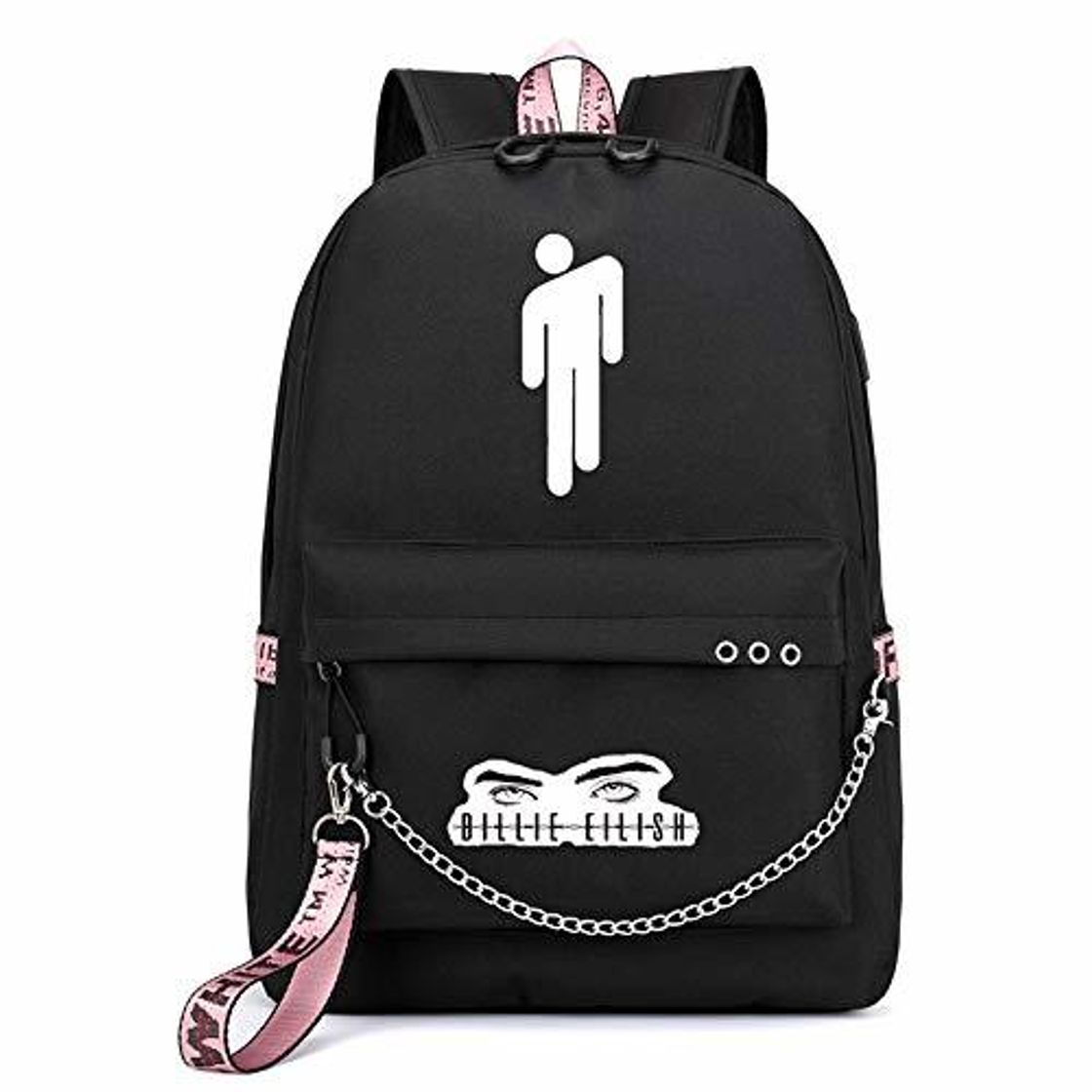 Producto Mochila Billie Eilish, Billie Eilish Mochila Escolar Billie Eilish Bolsa con USB