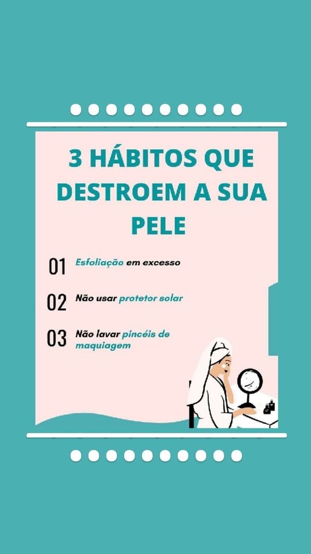 Social Hábitos que prejudicam a sua pele 😕