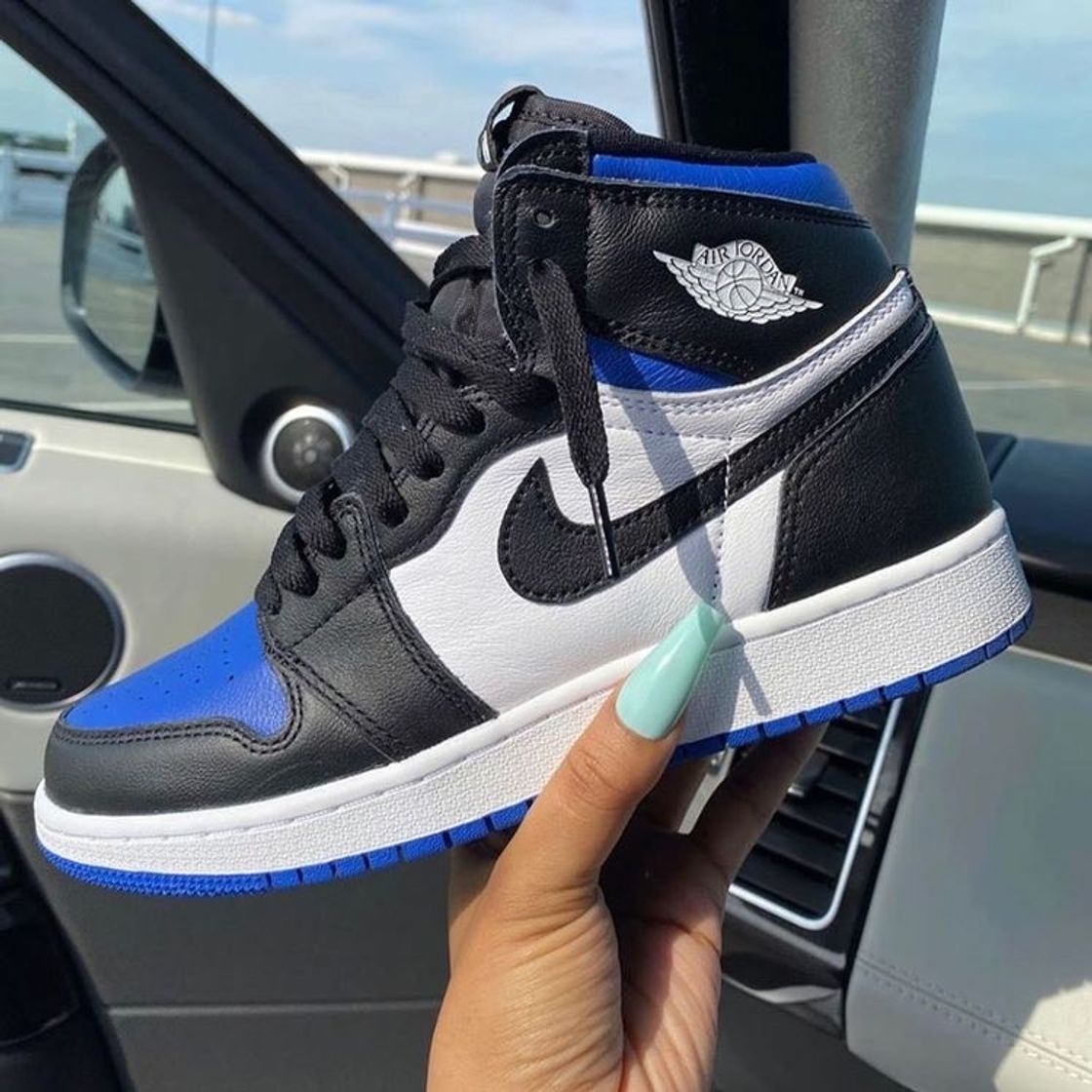 Moda Air Jordan 1 Royal Toe