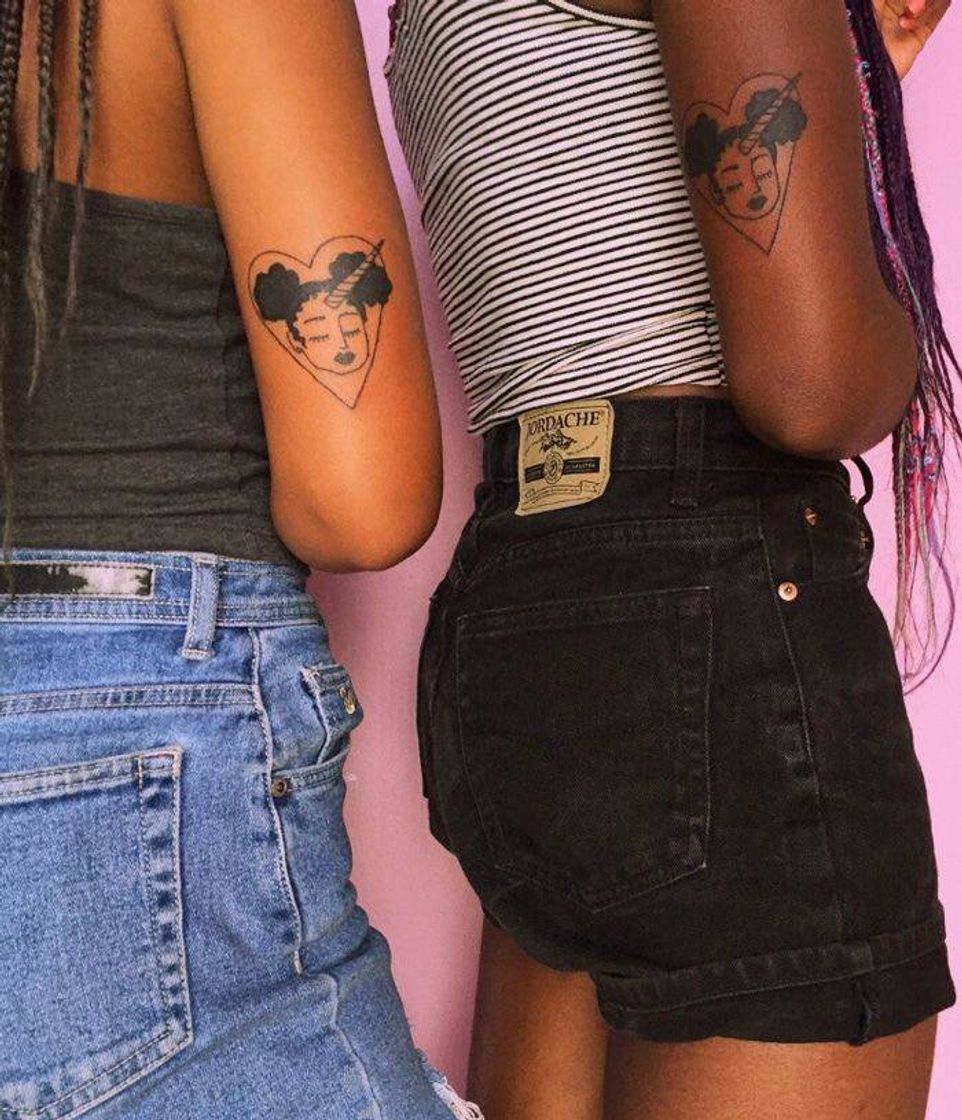 Fashion Tatuagem de amizade