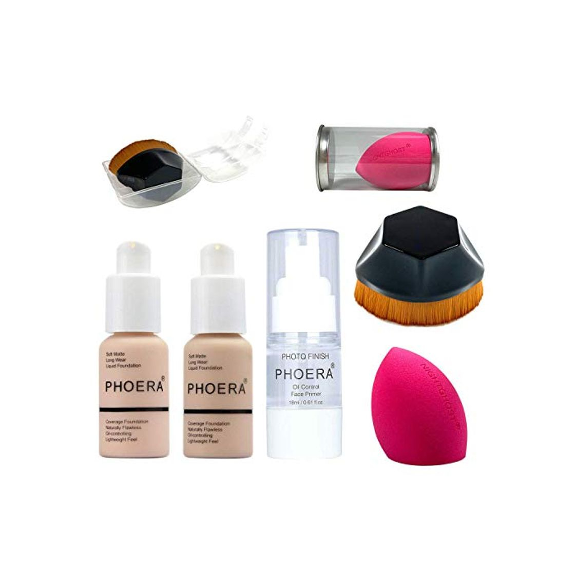 PHOERA Foundation 30ml Foundation Liquid Cobertura total 24HR Matte Oil Control Corrector
