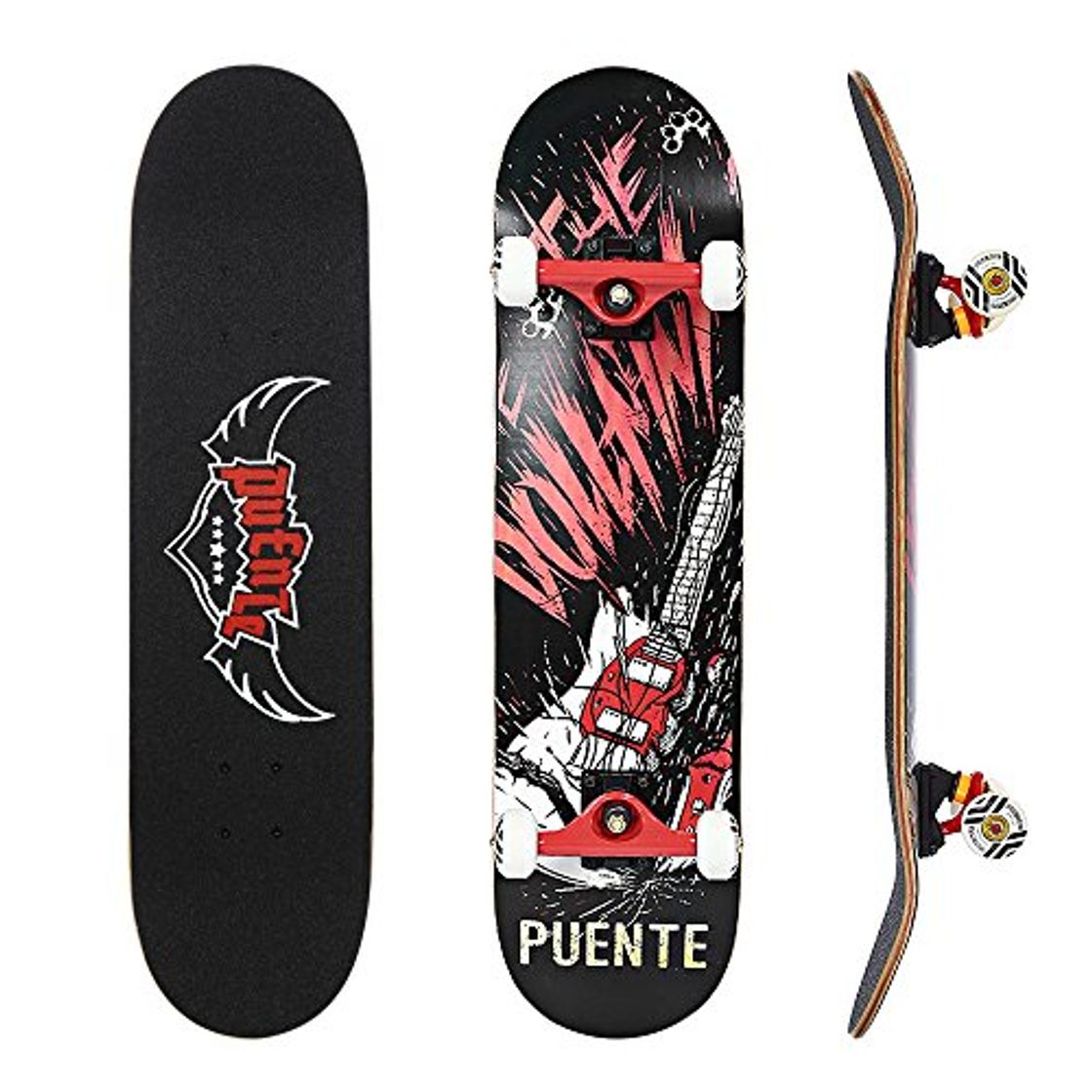 Producto NACATIN Skateboard Completo para Adultos y Niños con Rotamiento 608 ABEC-9