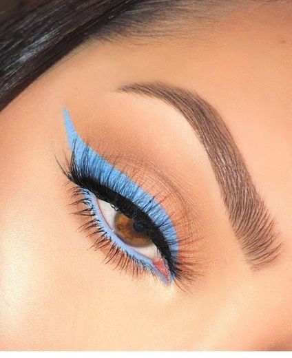 Make up azul 🦋