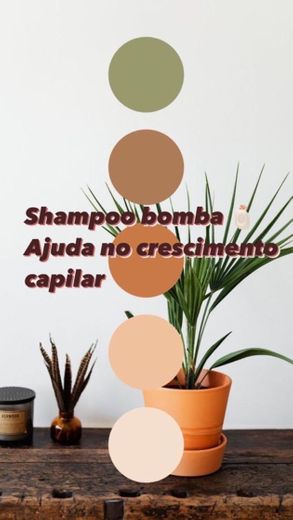 Shampoo bomba - para acelerar o crescimento do cabelo