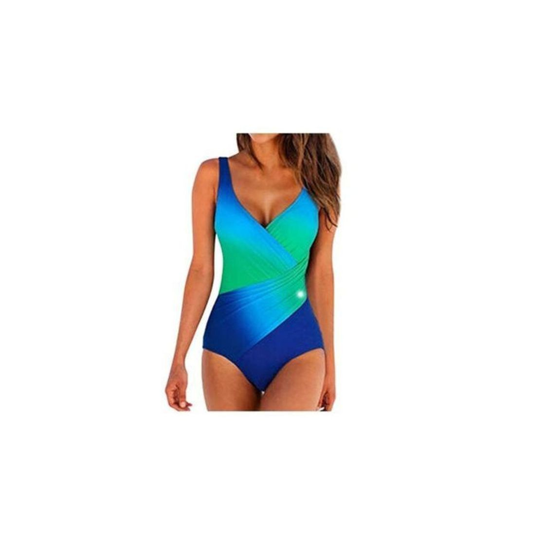 Social Overdose Traje De BañO para Mujer con Relleno Push Up Estampado Moda Una Pieza Ropa De Playa Monokini BañAdor Deportivo Vintage Verano Tallas Grandes 5XL