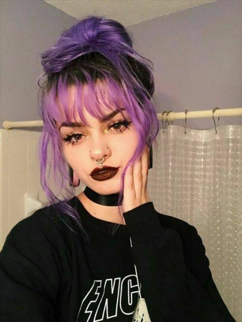 Moda cabelo roxo perfeito 💜