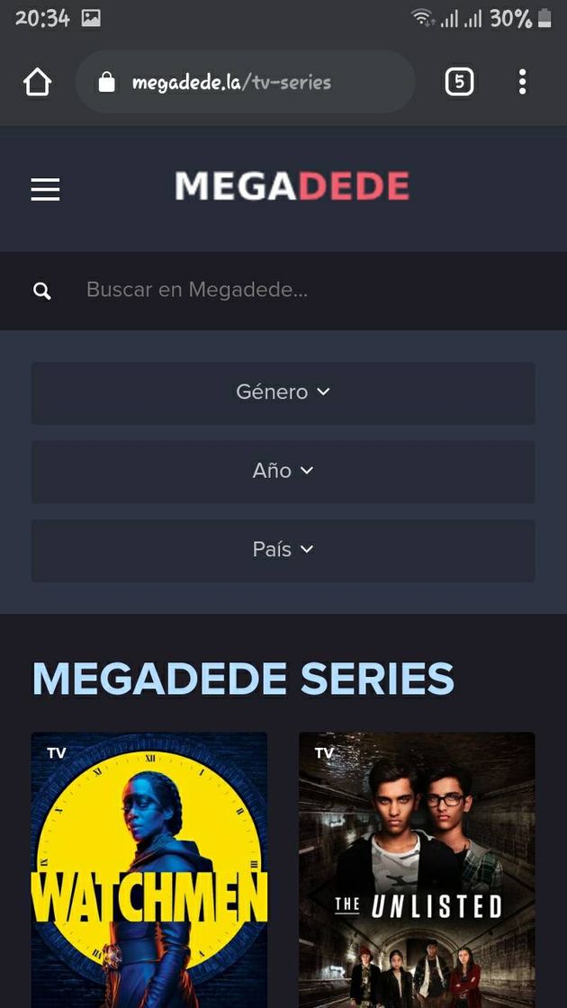 App Megadede - uno más para ver películas 