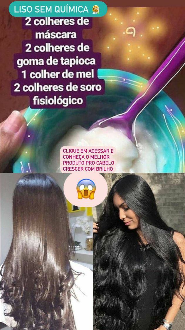 Moda Liso sem química 💆