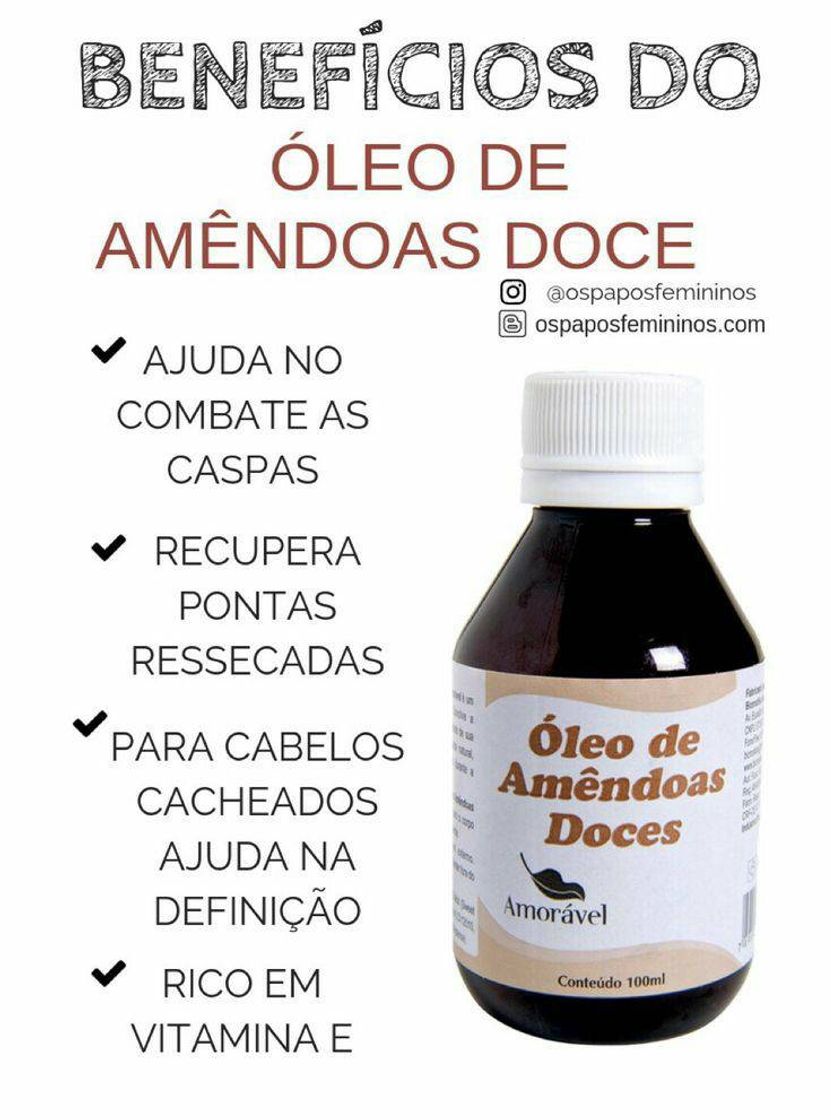 Moda Óleo de amêndoas 💆