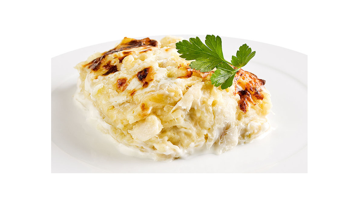 Electrónica Bacalhau com natas