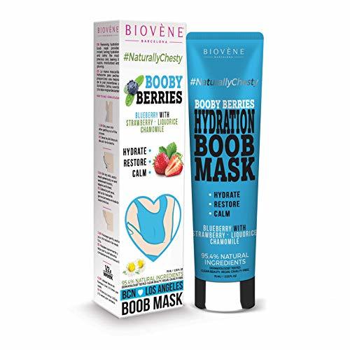 Social Biovène Booby Berries - Mascarilla para senos, hidrata y calma instantáneamente su