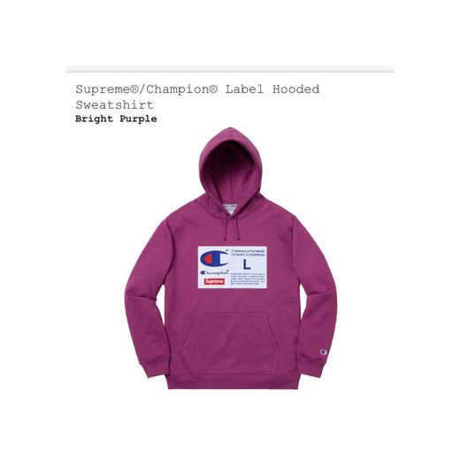 Supreme champion hoodie purple