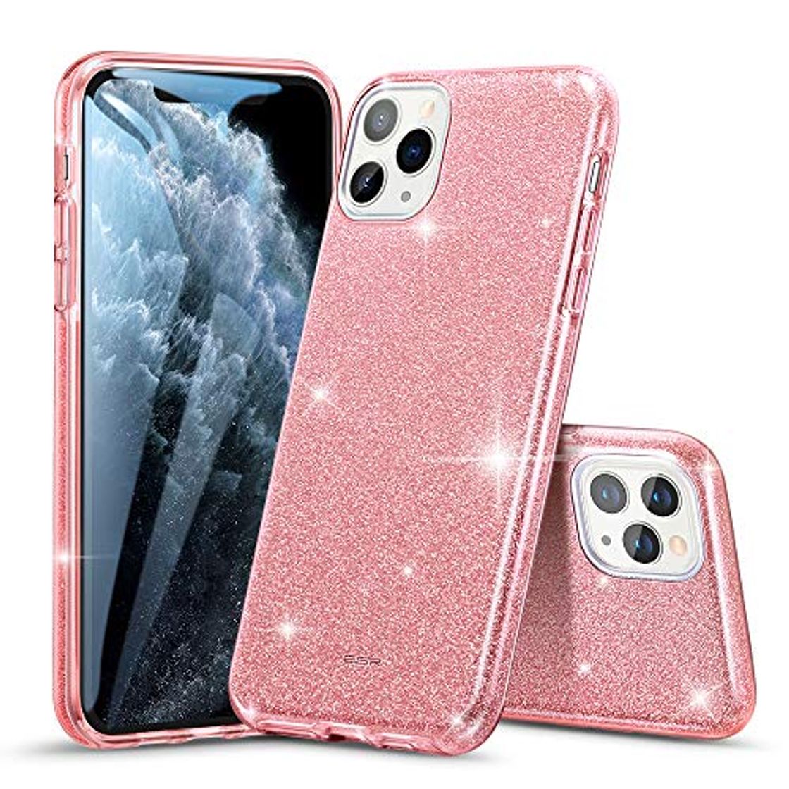 Social ESR Funda Serie Glitter para iPhone 11 Pro, Espectacular Funda con Brillantes