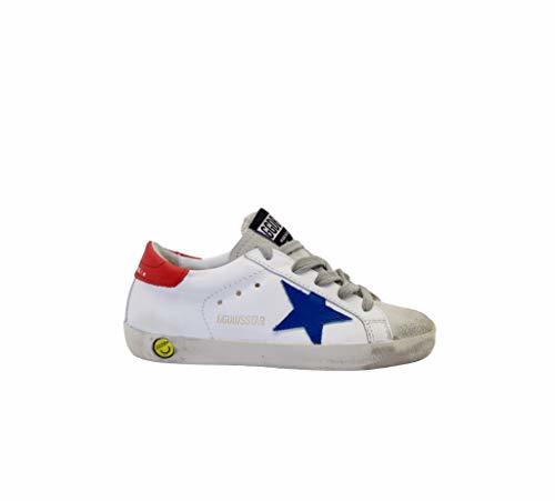 Social Golden Goose - Zapatillas Deportivas, Color Blanco, Azul y Rojo Multicolor Size