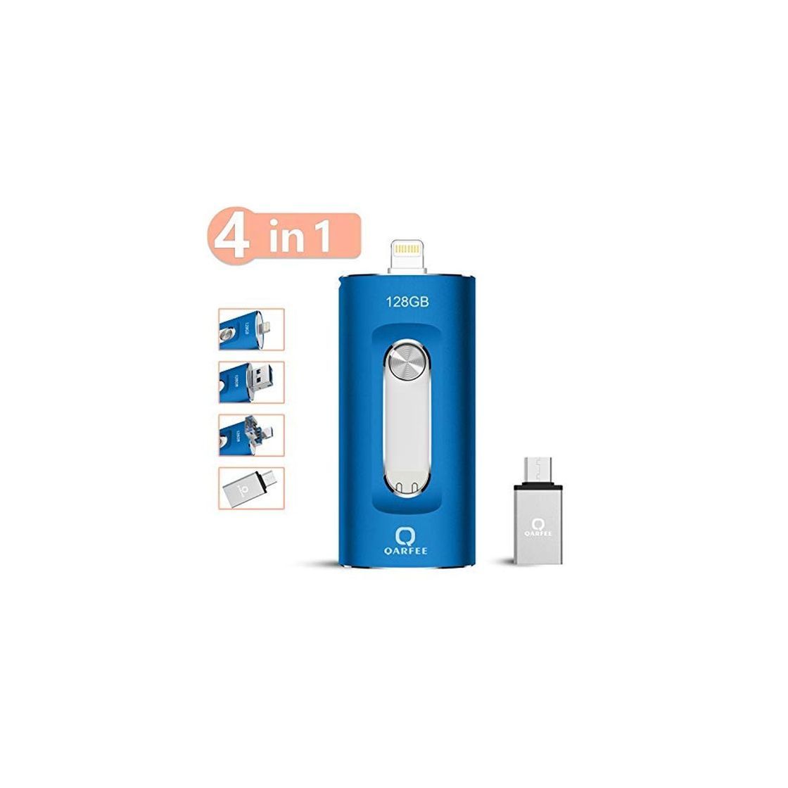 Productos Memoria USB 128 GB 4 en 1 Pendrive para iPhone iPad Android