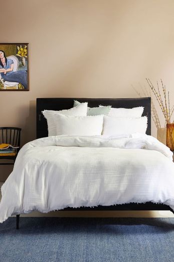 Reversible Airy Gauze Duvet Cover