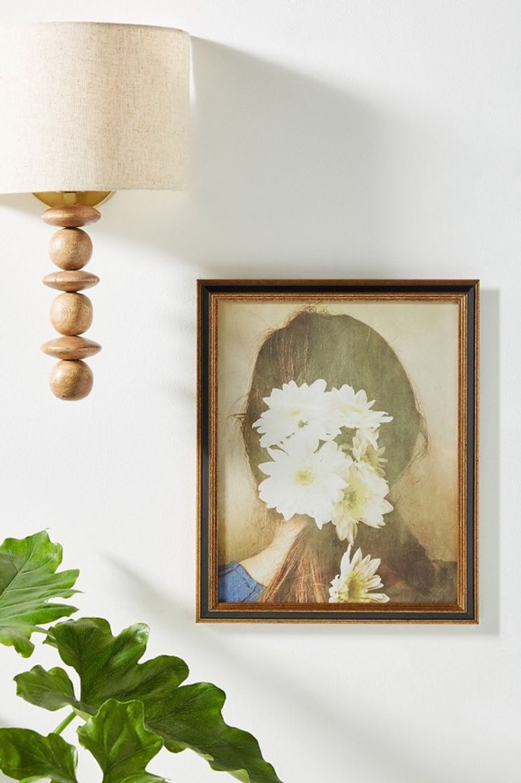 Products White Flowers in Her Hair Wall Art