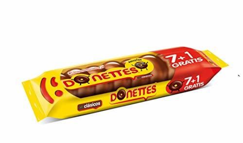 Donettes Clásicos Sabor Chocolate pack 7+1 unidades gratis. 152 g