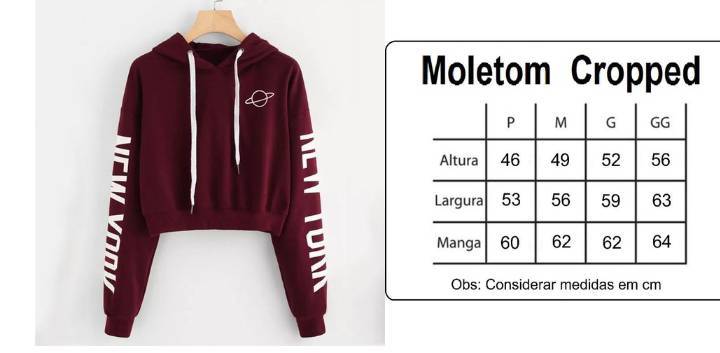 Moda Moletom cropped