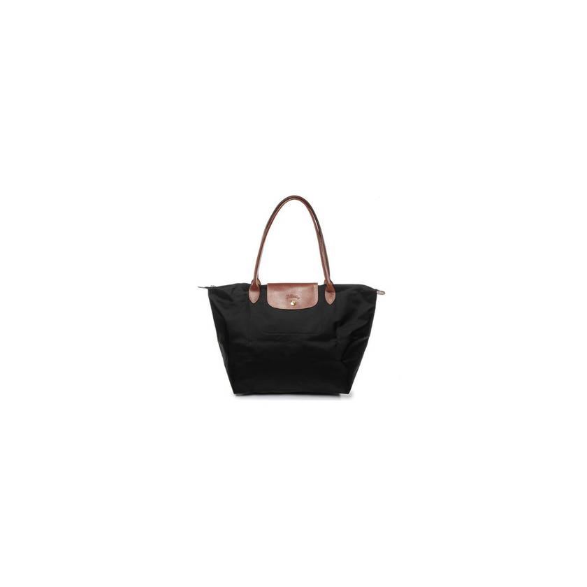 Social Longchamp - Bolsa de Sintético Mujer, color Negro, talla 19x30x31 cm