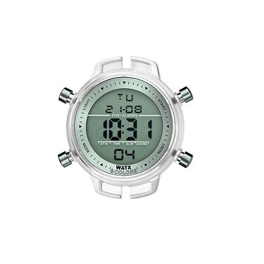 Watx & Colors Reloj Analog-Digital para Mens de Automatic con Correa en