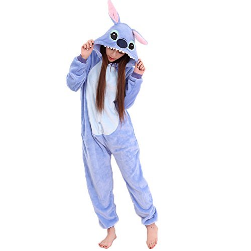 Product JunYito Pijama Pikachu Animale Disfraz Stitch Traje Niños Niña Adulto Mujer Invierno