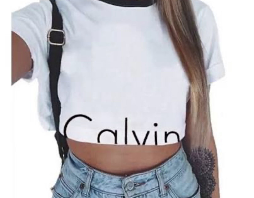 Fashion cropped calvin klein 