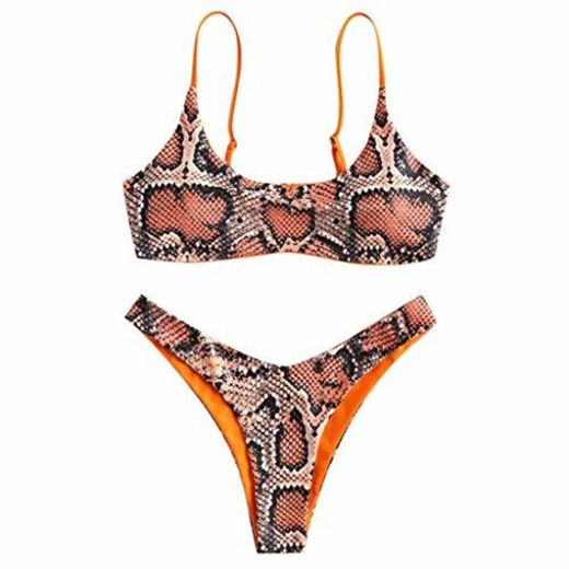 ZODOF Mujer Bikini 2020 Traje De Baño Mujer Dos Piezas Ropa De