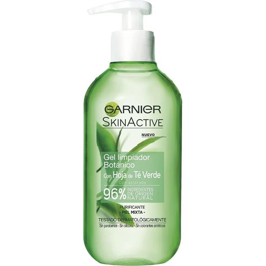 Garnier Skin Active Gel Limpiador con Hoja de Té Verde