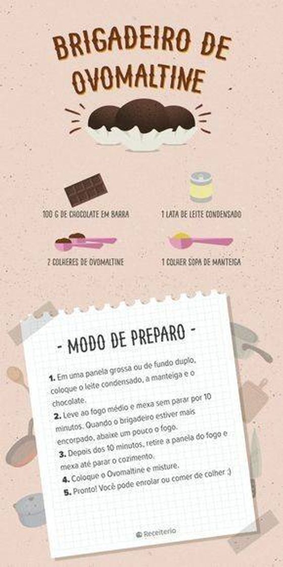 Moda Brigadeiro de ovomaltine 🍪🍩