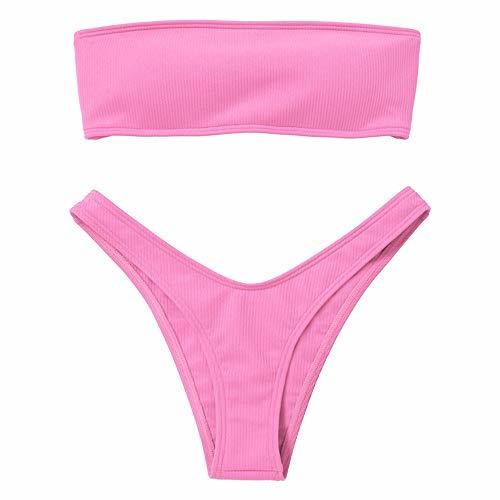 Social UMIPUBO Traje de Baño Mujer Bikini Bandeau Bañadores con Relleno Lazada en