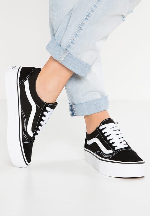 Moda TENIS VANS OLD SKOOL PLATFORM BLACK-WHITE 