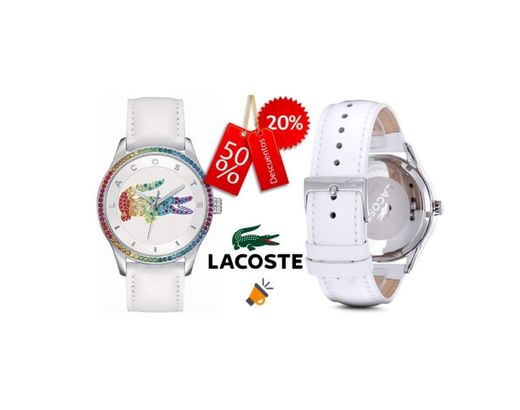 Lacoste 2000822 - Reloj análogico de cuarzo con correa de cuero para