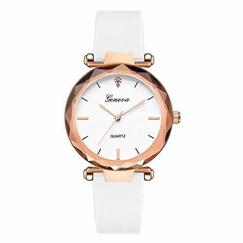 Nueva Marca Ginebra Reloj para Mujer Relojes de sílice Vestido de Cuarzo